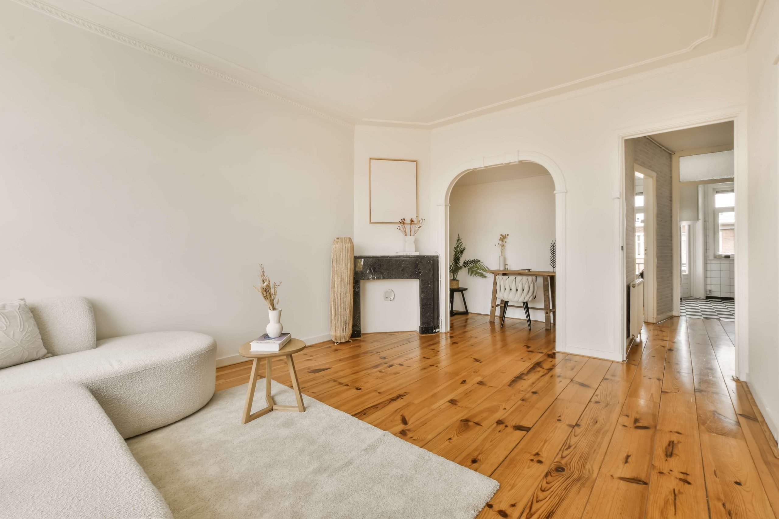 Restored wooden floor inside a Liverpool home